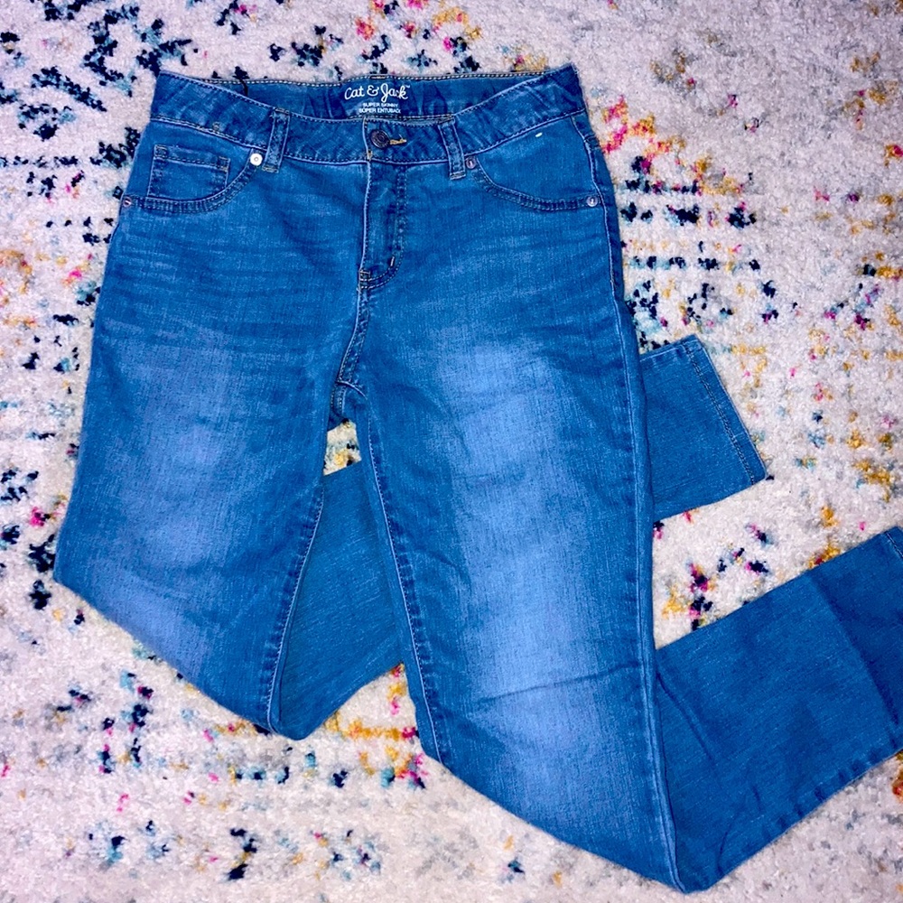 Light blue skinny jeans
